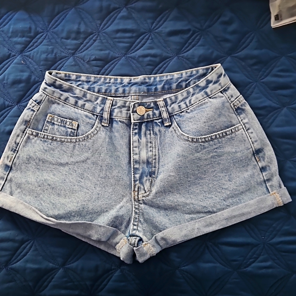 Shein. Jean shorts. Never worn, but tag off